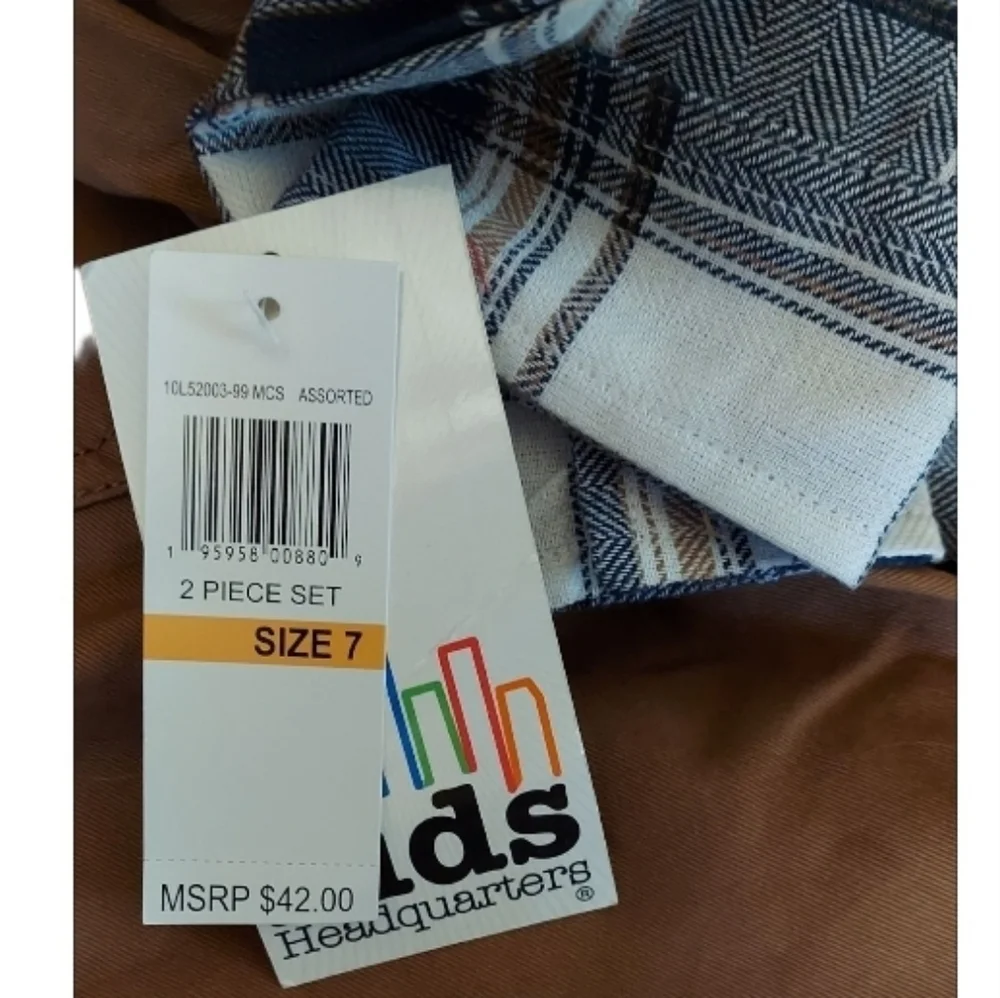 Kids Headquarters plaid shirt